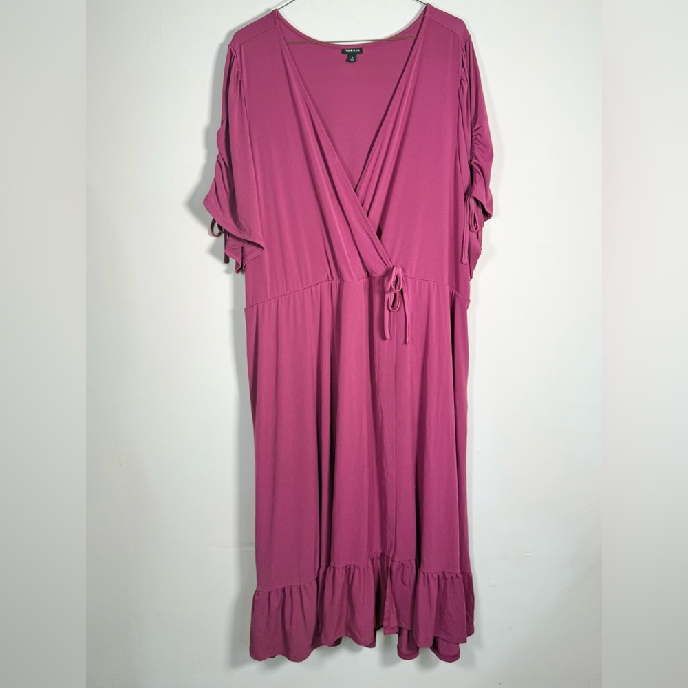 torrid Women’s Plus Size 6/6X Studio Knit Wrap Dress